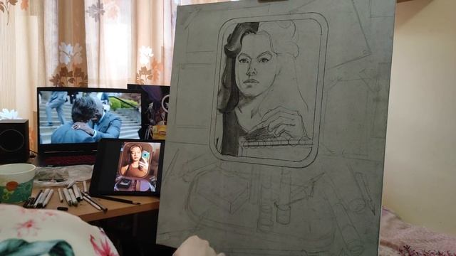 VLOG: РИСУЮ, сплю, ем / Ем, сплю и РИСУЮ ~ смотреть онлайн