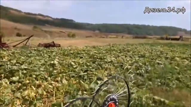 Грабли-ворошилки 4 колеса. смотреть онлайн