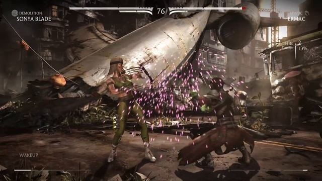 Mortal Kombat X - Sonya Blade MK1 Costume Arcade Ladder Gameplay Playthrough смотреть онлайн