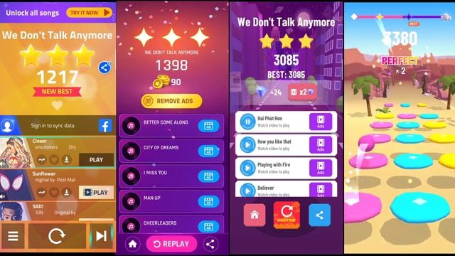 We Don't Talk Anymore - Magic Tiles 3 Vs Dancing Road Vs Hop Ball 3 Vs Color Hop 3D смотреть онлайн