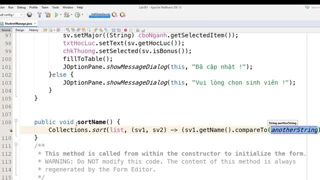 [MOB1023 - Java 2] Lab 3 Bài 3: Sắp xếp danh sách trên form (Source Code Download) ✔ смотреть онлайн