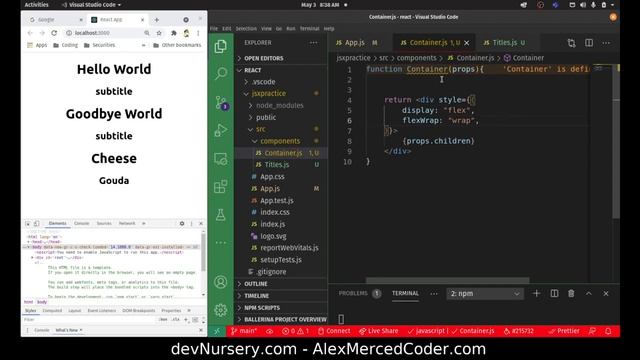 AM Coder - Exploring JSX Syntax in React смотреть онлайн