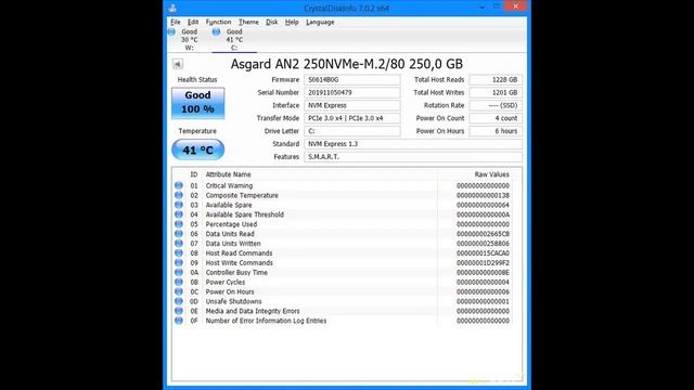 Тестирование M.2 NVME SSD Asgard AN2 250 GB на контроллере SM2263XT. Работа над ошибками. смотреть онлайн