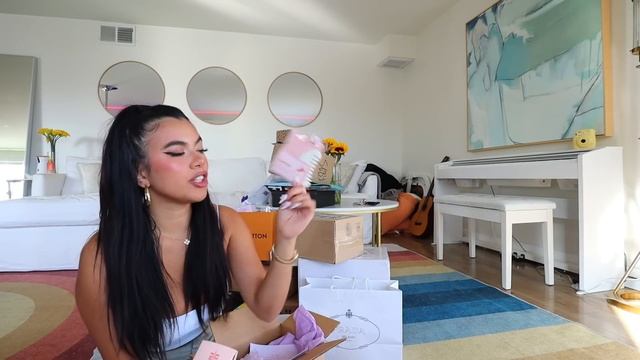 two months of packages! huge holiday clothing, makeup pr unboxing haul | vlogmas смотреть онлайн