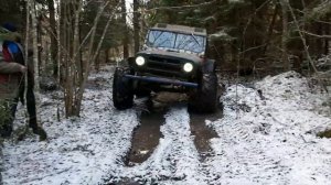 Уаз на ободрышах первый выезд