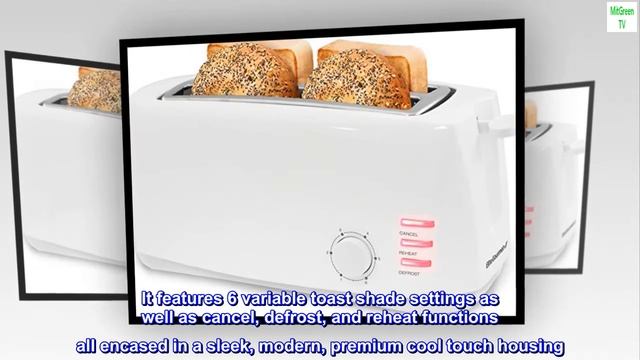 Elite Gourmet ECT-4829 Long Slot 4 Slice Toaster, 6 Toast Settings Toaster Defrost, Reheat, Cancel смотреть онлайн