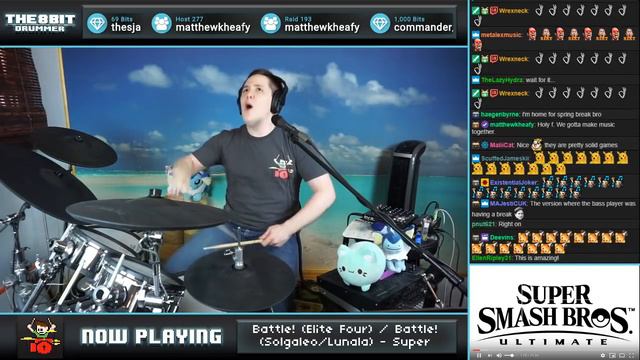 Super Smash Bros. Ultimate - Battle! (Elite Four and Solgaleo/Lunala) On Drums! смотреть онлайн