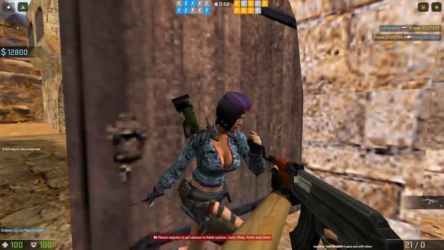 You can play Counter Strike 1.6 in a Browser смотреть онлайн
