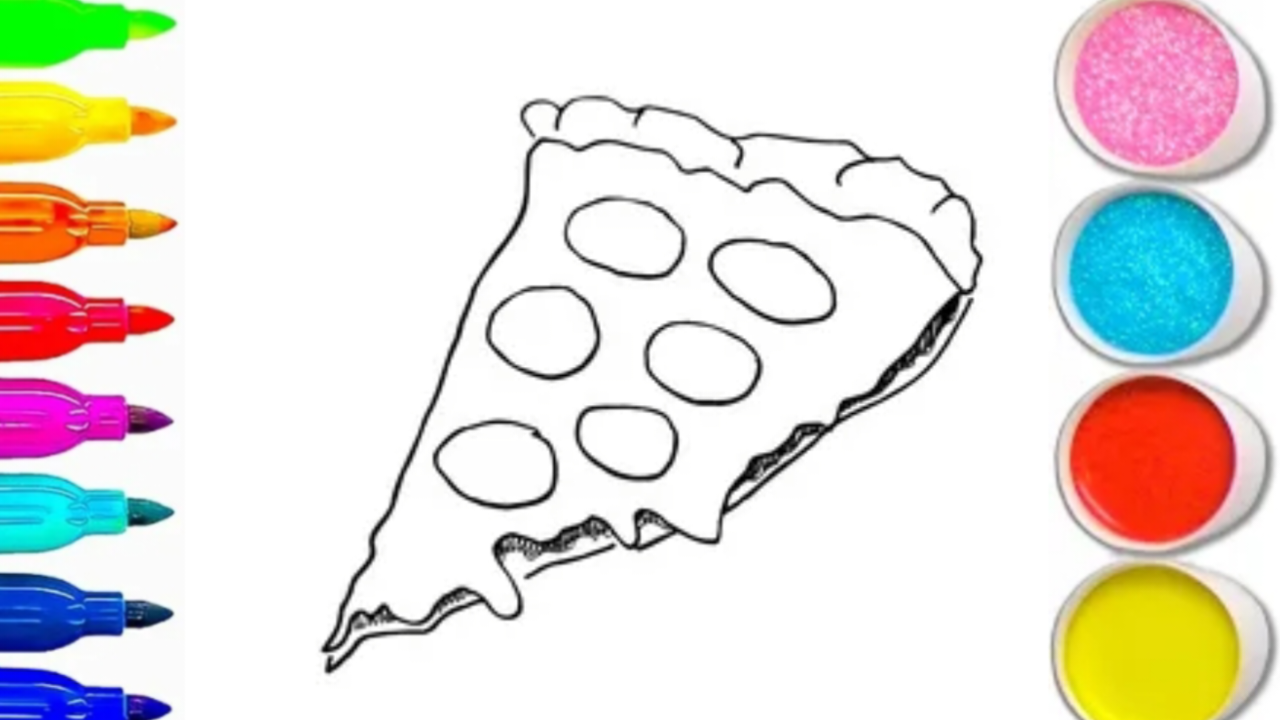 КАК НАРИСОВАТЬ ПИЦЦУ смотреть онлайн