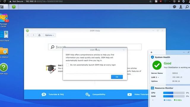 Synology DS918+ DSM Installation / Setup