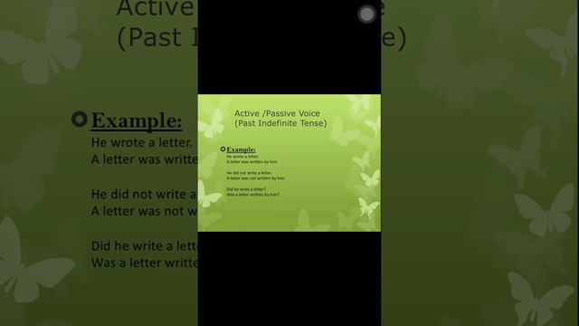 Active Passive Voice (Past Indefinite Tense смотреть онлайн