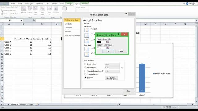 Customised error bars in excel on bar charts! #20 смотреть онлайн