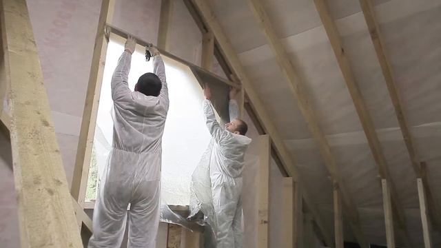 Подготовка помещения к напылению теплоизоляции Экотермикс смотреть онлайн