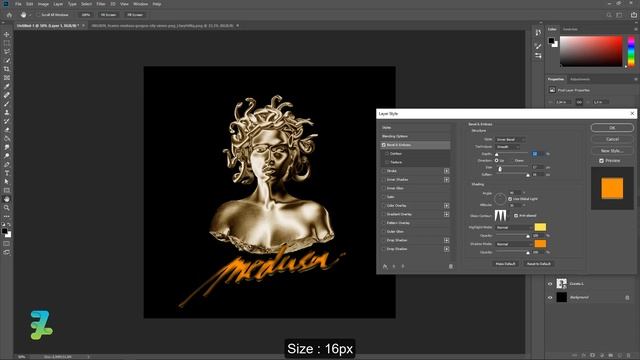 How to Create Gold Chrome Effect - Tutorial Photoshop CC 2020 смотреть онлайн