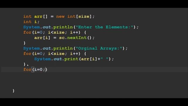 Program to reverse an array up to a given position in Java смотреть онлайн