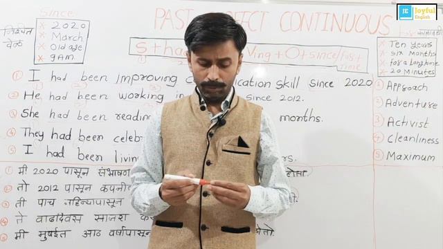 Past Perfect Continuous Tense l तेही मराठीतून смотреть онлайн