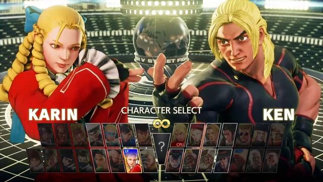 Street Fighter V Arcade Edition Character selection Screen смотреть онлайн