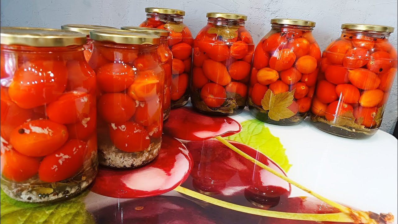 Маринованные помидоры на зиму. Два рецепта без стерилизации. Заготавливаю так каждый год. смотреть онлайн