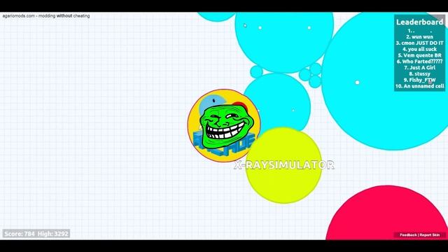 AGARIO TROLLING WITH SPAWNER EATING TEAM IN EXPERIMENTAL MODE Agar.io Funny Moments!