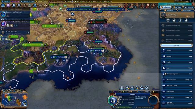 Thet Plays Civilization VI Gathering Storm Part 26: Flood Barrier Rush [America] смотреть онлайн