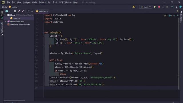 Relógio com PySimpleGui смотреть онлайн
