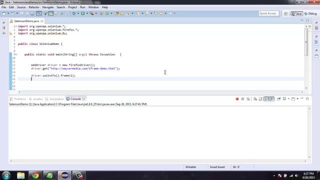 Switching Frames in Selenium Java WebDriver смотреть онлайн