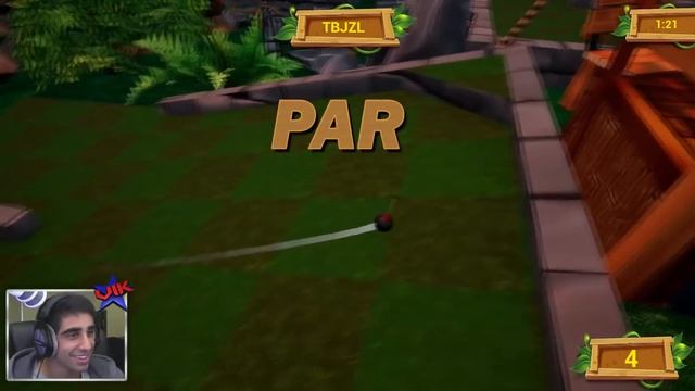 LUCKIEST MINIGOLF PLAYER EVER?! - GOLF IT смотреть онлайн