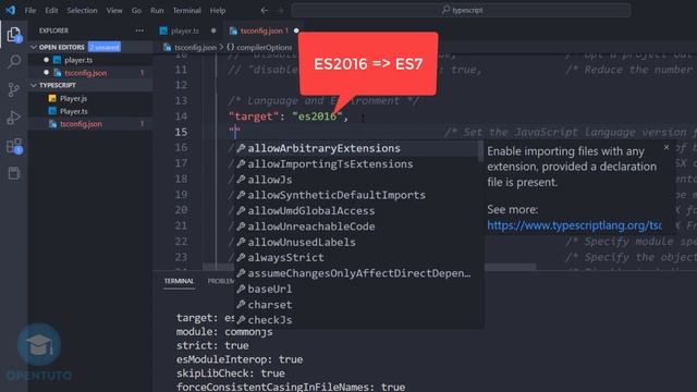 9# Fichier de configuration Typescrpt tsconfig.js: Site web E-commerce Angular Spring Boot смотреть онлайн