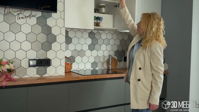 Крутая серая кухня для пары смотреть онлайн