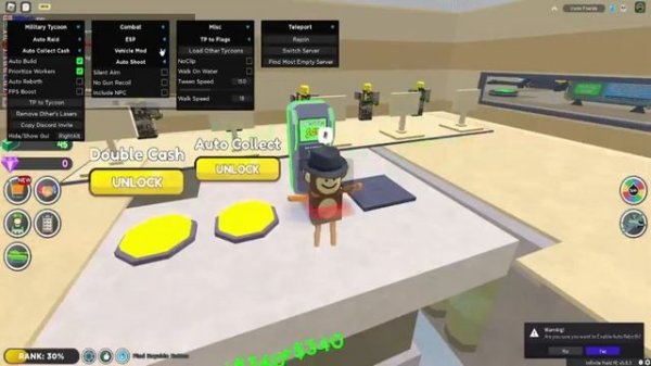 [ROBLOX] Military Tycoon Script AUTOFARM & AUTOBUY & More + PASTEBIN