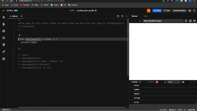 type of variables in JavaScript | typeof JavaScript | react | typescript | objects type смотреть онлайн