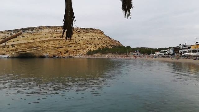Matala beach, Crete, Матала, Крит смотреть онлайн