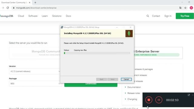 instalación de mongo DB смотреть онлайн