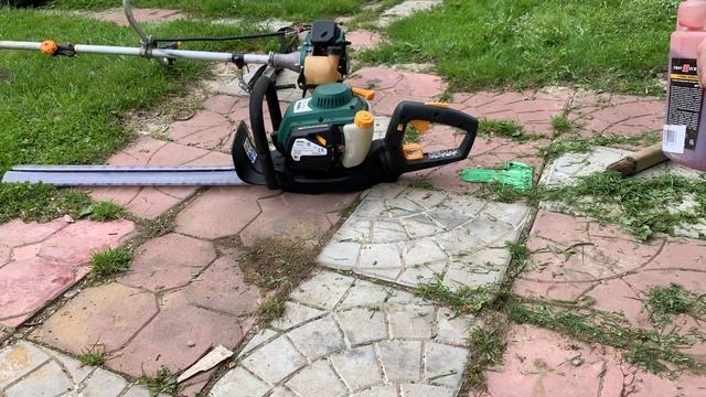 Подготовка к работе и 2-й запуск кустореза из castorama смотреть онлайн