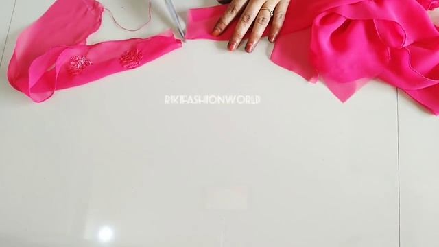 Beautiful Layer Sleeve Cutting and stitching || Layered Frill sleeves blouse cutting and stitching смотреть онлайн