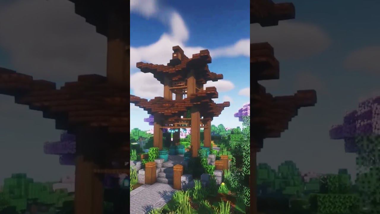 How to build a Japanese spawn in minecraft #minecraft #building #home смотреть онлайн
