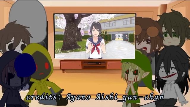 Creepypasta react to f! y/n as ayano aishi ???? part 1 смотреть онлайн