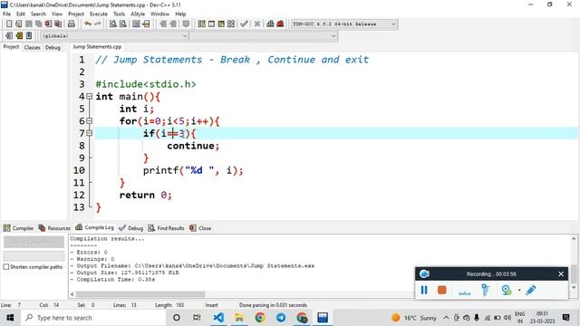 Break, Continue and Exit - Jump Statements in C Language | C Language Complete Course #9 | SubsPRO смотреть онлайн