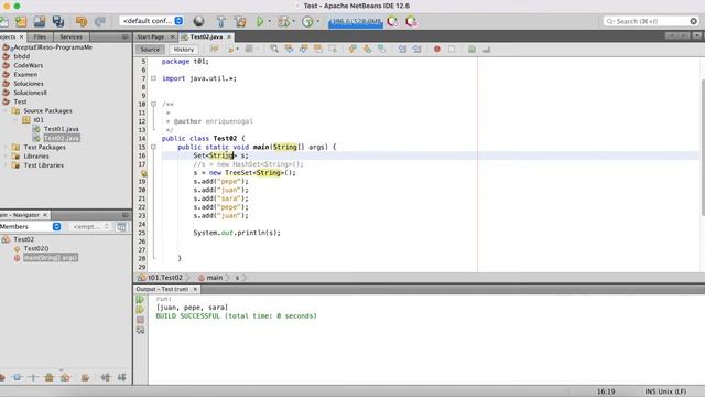 Programación Java - Colecciones - Set, HashSet, TreeSet смотреть онлайн