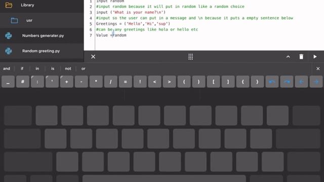 How to make a random greeting with names in python3.7 смотреть онлайн