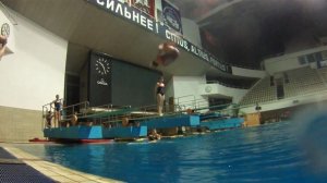FLYDIVING Тренировка прыжки в воду в Олимпийской 26.02.2014
