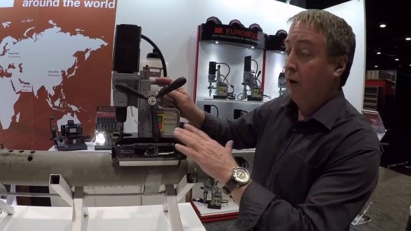 Euroboor ECO-TUBE 30. Магнитный сверлильный станок для труб.