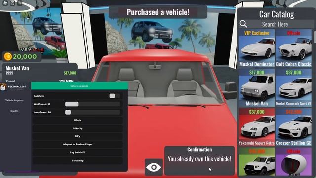 VEHICLE LEGENDS AUTOFARM SCRIPT смотреть онлайн