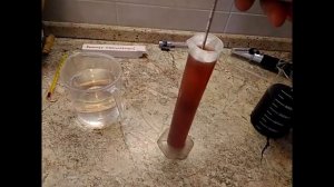 Определение сахаристости и спиртуозности домашнего вина.