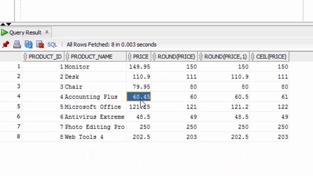 Number Functions (Introduction to Oracle SQL) смотреть онлайн