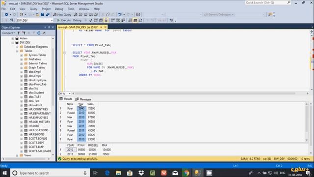 How to Transpose Rows Into Columns in Sql Server смотреть онлайн