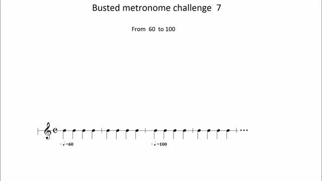 Busted metronome challenge 7 - From 60 to 100 смотреть онлайн