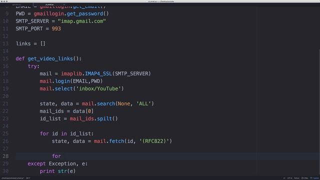 Auto Download Youtube Videos from Email Notifications with Python смотреть онлайн