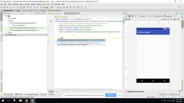 Get user pin in multiple EditText using Pinview in Android Studio смотреть онлайн