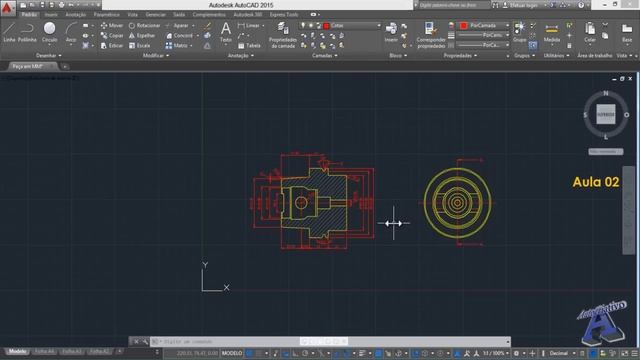 AutoCAD 2015 Português - Aula 02/15 - Nível Básico - Autocriativo смотреть онлайн